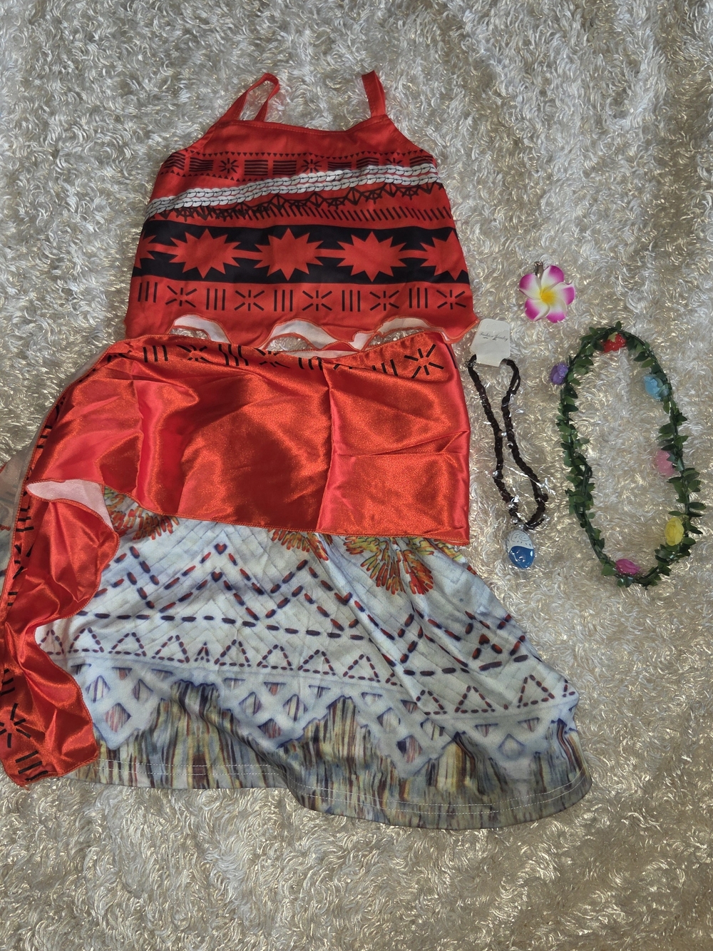 Moana costume child 7/8 + accessories #moana #swimwear #disney